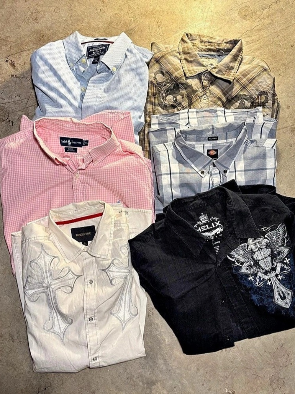 Vintage long sleeve Button-Up Bundle